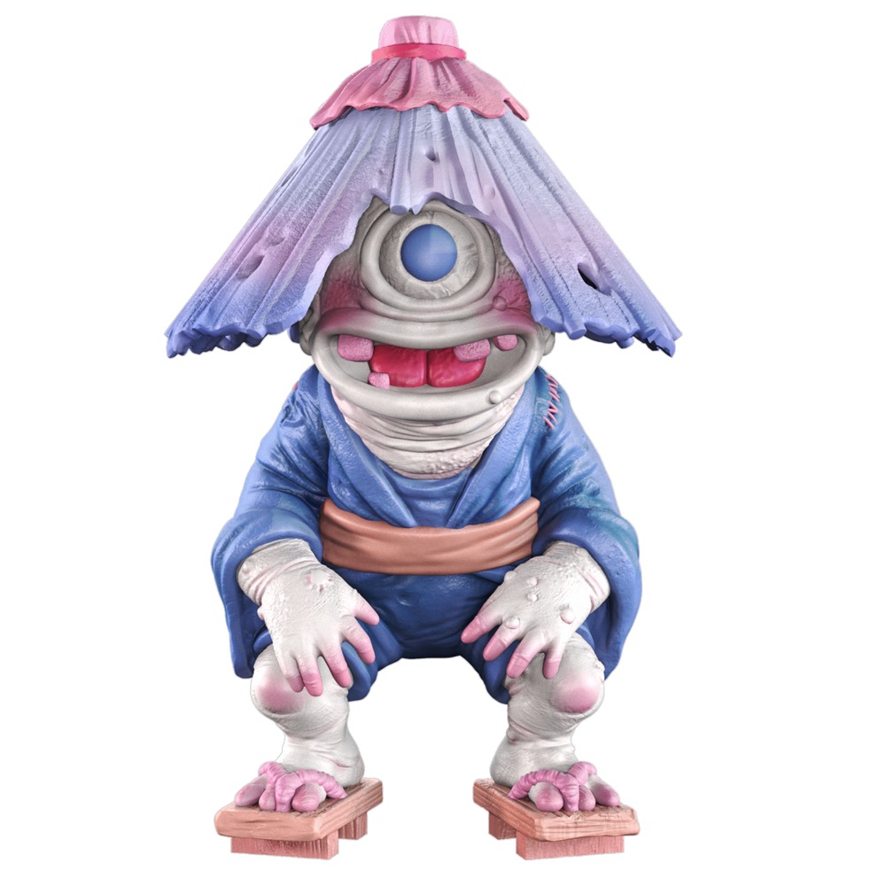 Mighty Jaxx全球限量 Sakura Kozou 樱花伞怪