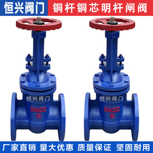 Z41T 150 铜杆铜芯闸板阀DN40 100 200 16明杆法兰闸阀