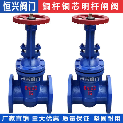 明杆法兰闸阀铜杆铜芯闸板阀