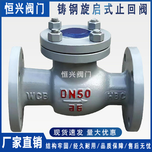 止回阀 法兰止回阀DN50 H44H 150 25C铸钢旋启式 100 200 16C