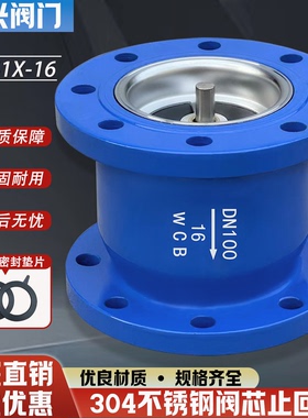 HC41X不锈钢芯立式消声逆止单向止回阀DN50 6 80 100 125 150 200