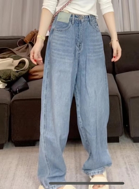 慧慧来自星星女装店 7755 新款绿色贴标显瘦高级感牛仔裤