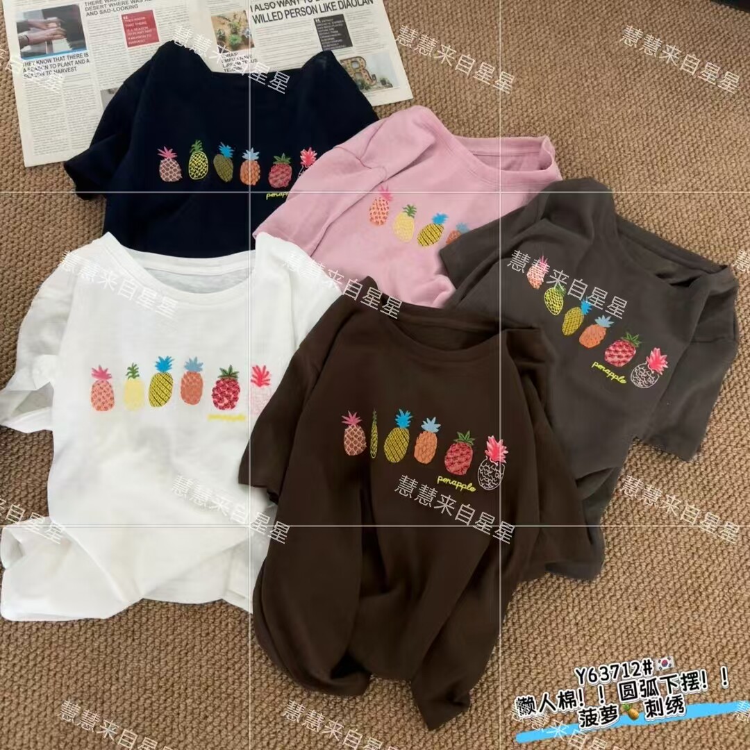 慧慧来自星星女装店  63712新款夏季显瘦休闲六个菠萝短袖perrr
