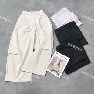 店 光板褶皱弯刀裤 1630新款 百搭 四色欧版 慧慧来自星星女装