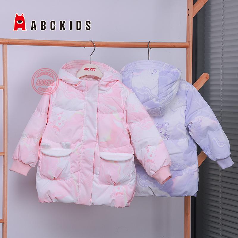 女童冬季加厚保暖羽绒服