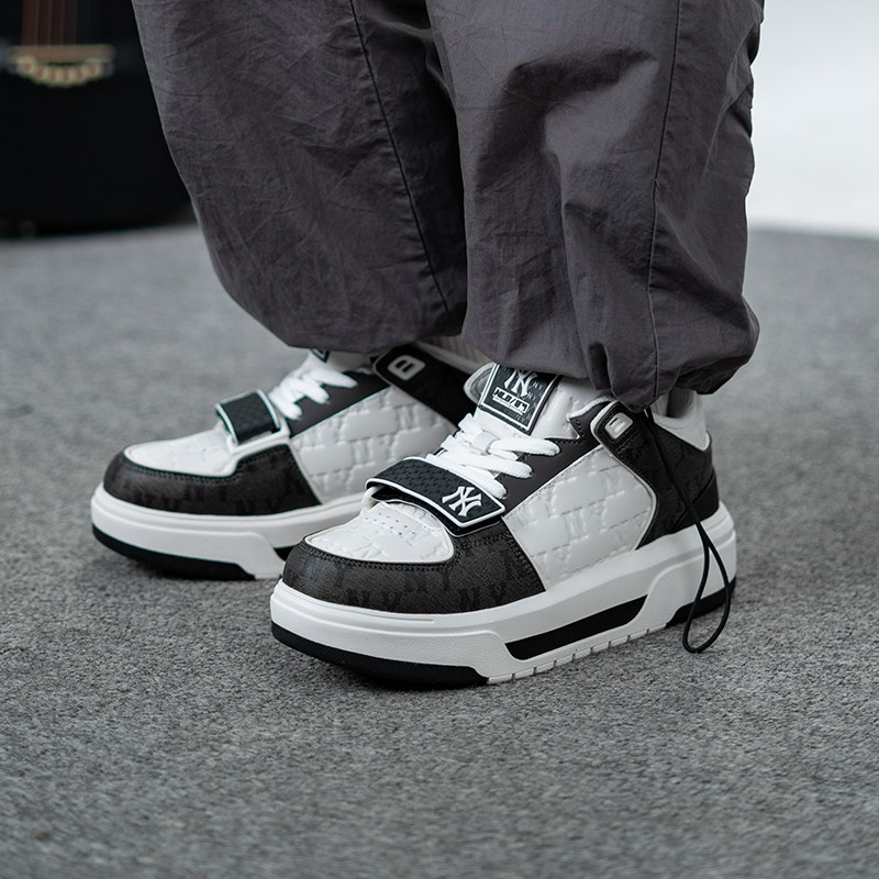 MLB官方正品板鞋女鞋2026春夏厚底运动鞋男休闲鞋复古老花学长鞋,运动鞋new,板鞋,淘宝优惠券,粉丝福利购,淘宝优惠卷