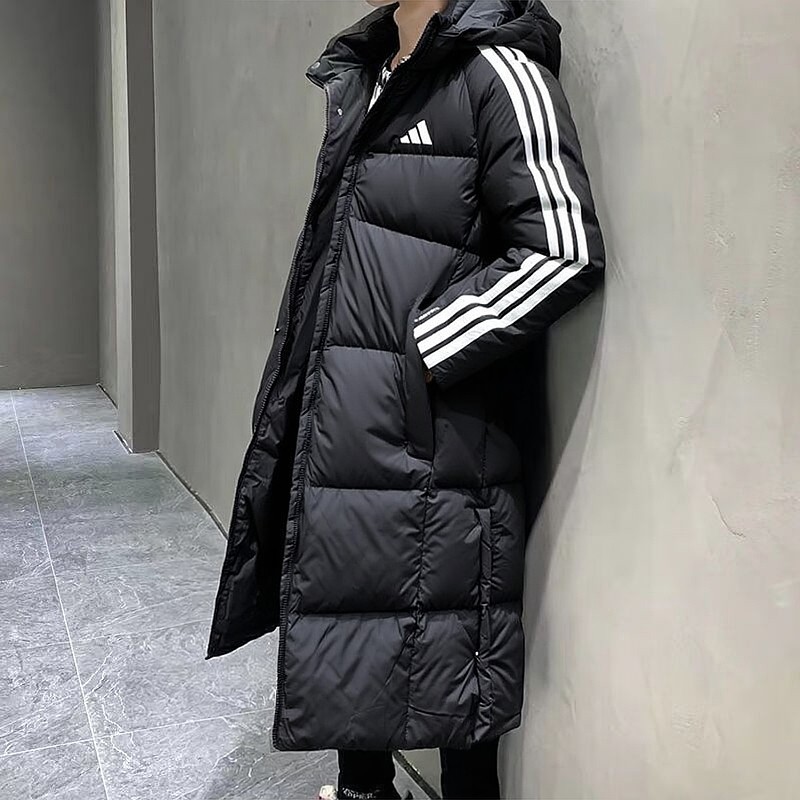 adidas阿迪达斯长款羽绒服2025冬季新款女装保暖羽绒服外套KC2498
