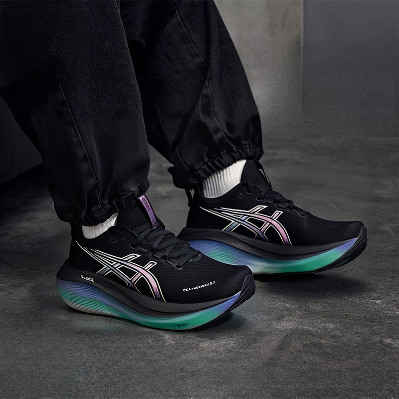 亚瑟士男鞋GEL-NIMBUS 27 PLATINUM缓震轻便跑步鞋稳定支撑运动鞋