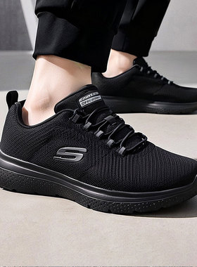 斯凯奇官方男鞋 2026新款运动鞋GENO健身训练减震轻便透气跑步鞋