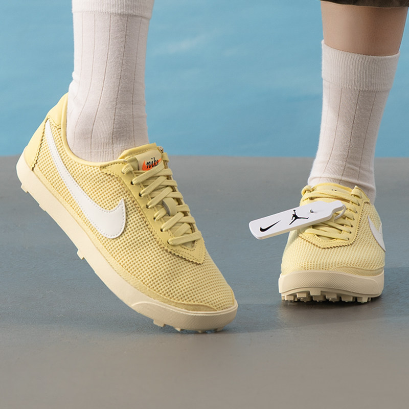 幸运叶子丨NIKE耐克黄色休闲鞋女鞋ASTROGRABBER TXT复古运动鞋子