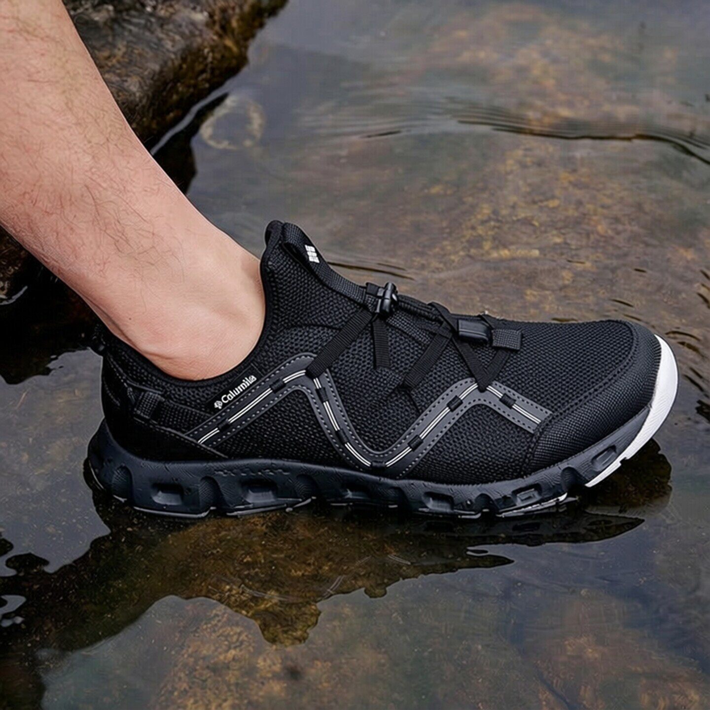 哥伦比亚男鞋溯溪鞋春夏新款户外休闲透气涉水鞋运动两栖鞋DM846