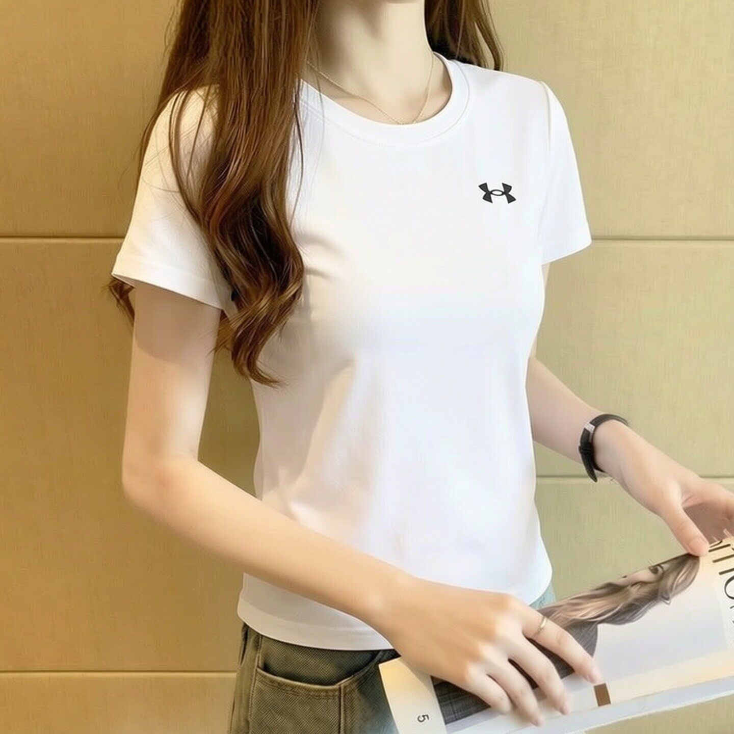 幸运叶子丨UA安德玛速干短袖女装夏季新款健身训练服圆领T恤透气