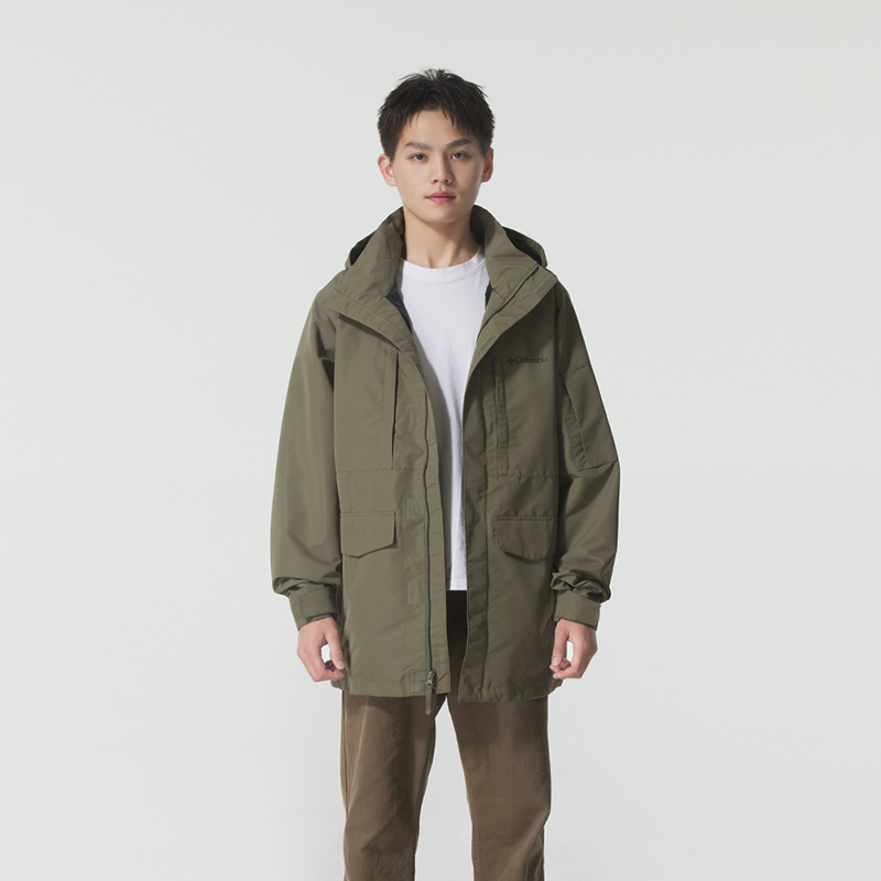 Columbia哥伦比亚男装户外运动服防风衣潮流时尚休闲连帽夹克外套