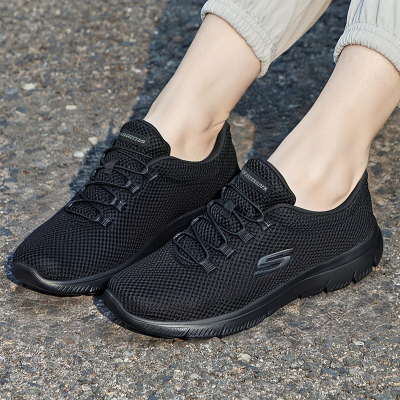 斯凯奇运动鞋女鞋春季薄款软底休闲鞋子透气网面一脚蹬穿脱健步鞋,运动鞋new,运动休闲鞋,淘宝优惠券,粉丝福利购,淘宝优惠卷