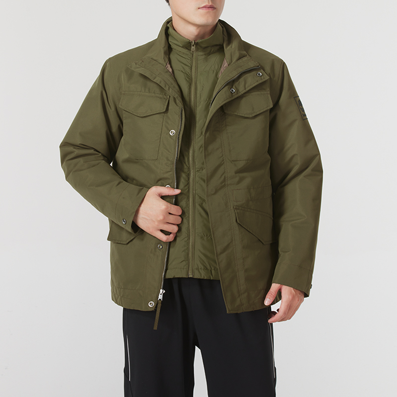 Timberland添柏岚三合一夹克男装秋季新款防风保暖运动服户外外套