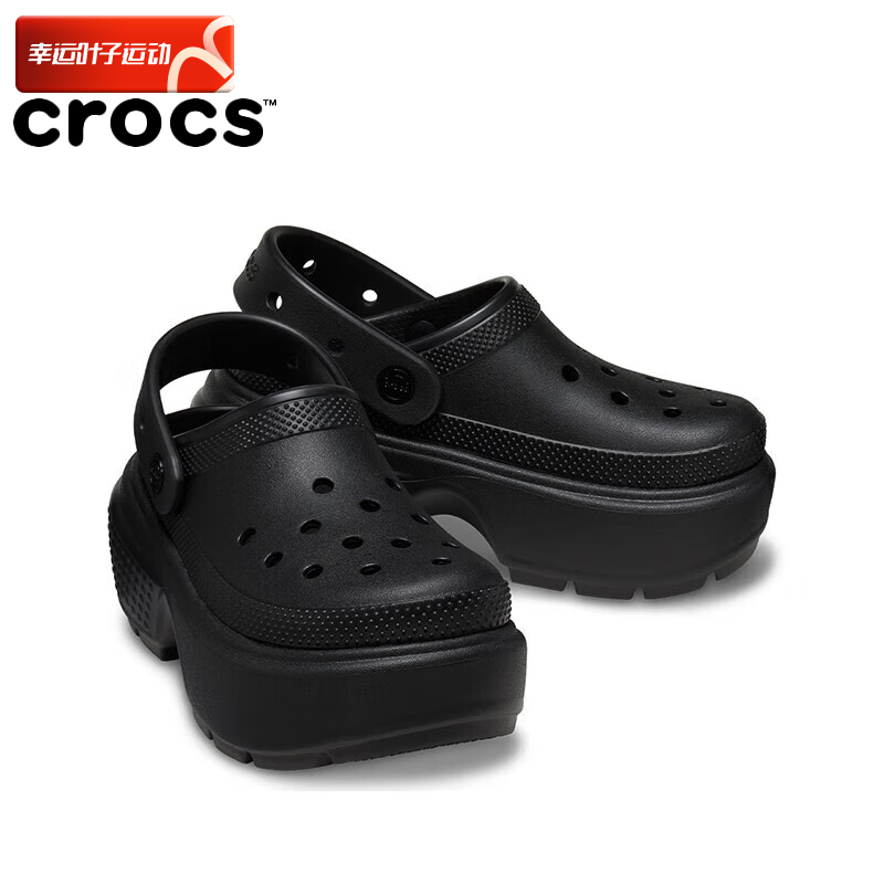 Crocs卡骆驰洞洞鞋男鞋女鞋夏季新款黑色凉鞋雪屋Clog运动沙滩鞋