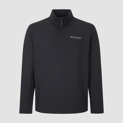 DISCOVERY EXPEDITION半拉链长袖T恤男装夏季新款户外运动打底衫