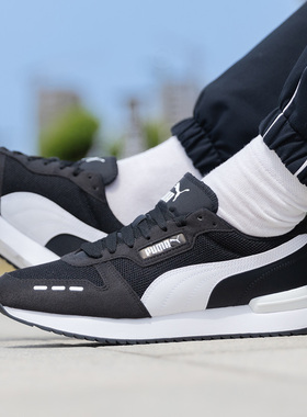 PUMA彪马男鞋女鞋轻便透气运动鞋黑色复古休闲鞋低帮情侣鞋373117