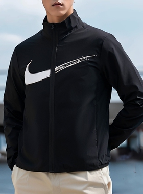 Nike耐克梭织夹克女装2025新款透气健身运动服立领休闲HV0395外套