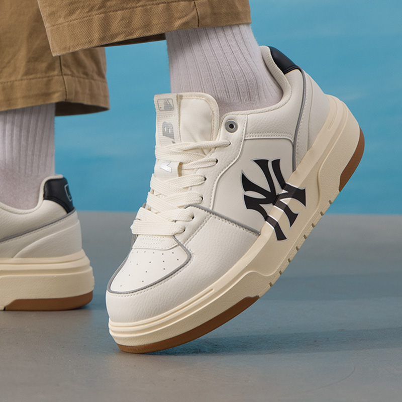 MLB官方 冬季复古学长鞋休闲鞋女鞋厚底板鞋男鞋运动休闲鞋SXCA1