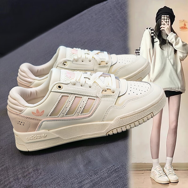阿迪达斯三叶草板鞋女鞋正品低帮运动鞋25冬季新款潮流舒适休闲鞋