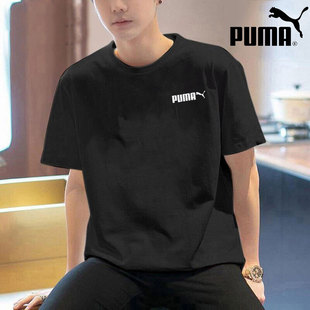 春季 男装 新款 圆领T恤衫 691340 PUMA彪马男士 休闲运动服五分袖 短袖