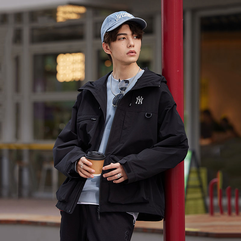 MLB虞书欣同款外套男女装2025秋季新款运动服休闲服夹克3AWJB0554
