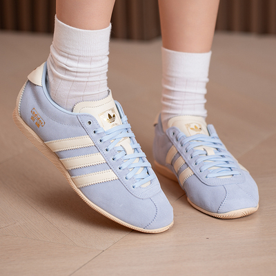 阿迪达斯三叶草官方女鞋2026新款休闲鞋复古薄底鞋安福板鞋KJ3956