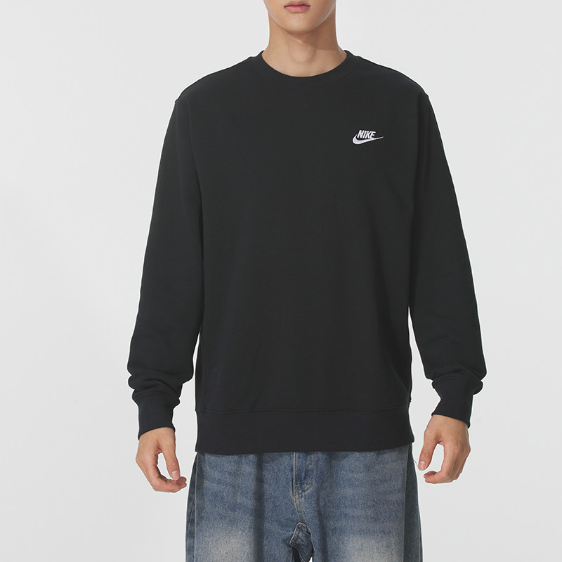 NIKE耐克圆领卫衣男装春季新款宽松运动服长袖套头衫上衣BV2667