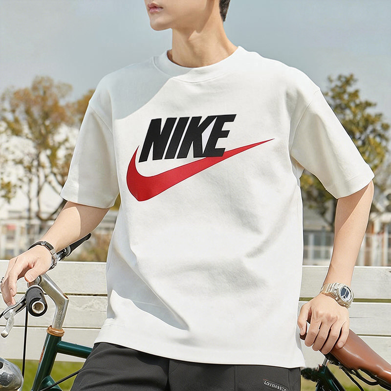耐克官方短袖T恤男装运动服宽松休闲透气圆领运动体恤上衣AR5005