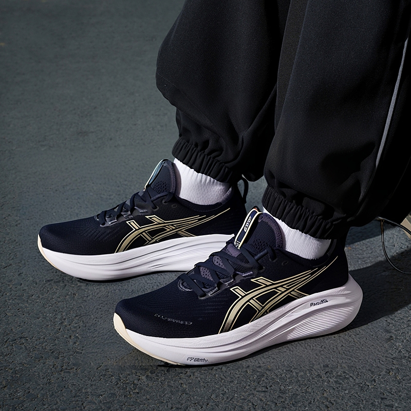 亚瑟士男鞋2025秋季新款运动鞋GEL-NIMBUS 27缓震跑步鞋1011B958