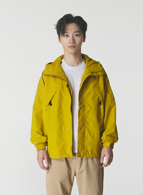 Timberland添柏岚黄色连帽外套男秋季新款梭织休闲运动服户外夹克