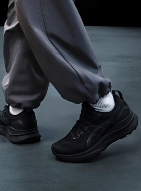 ASICS亚瑟士男鞋秋冬KAYANO32跑步鞋新款黑武士运动鞋专业跑鞋男