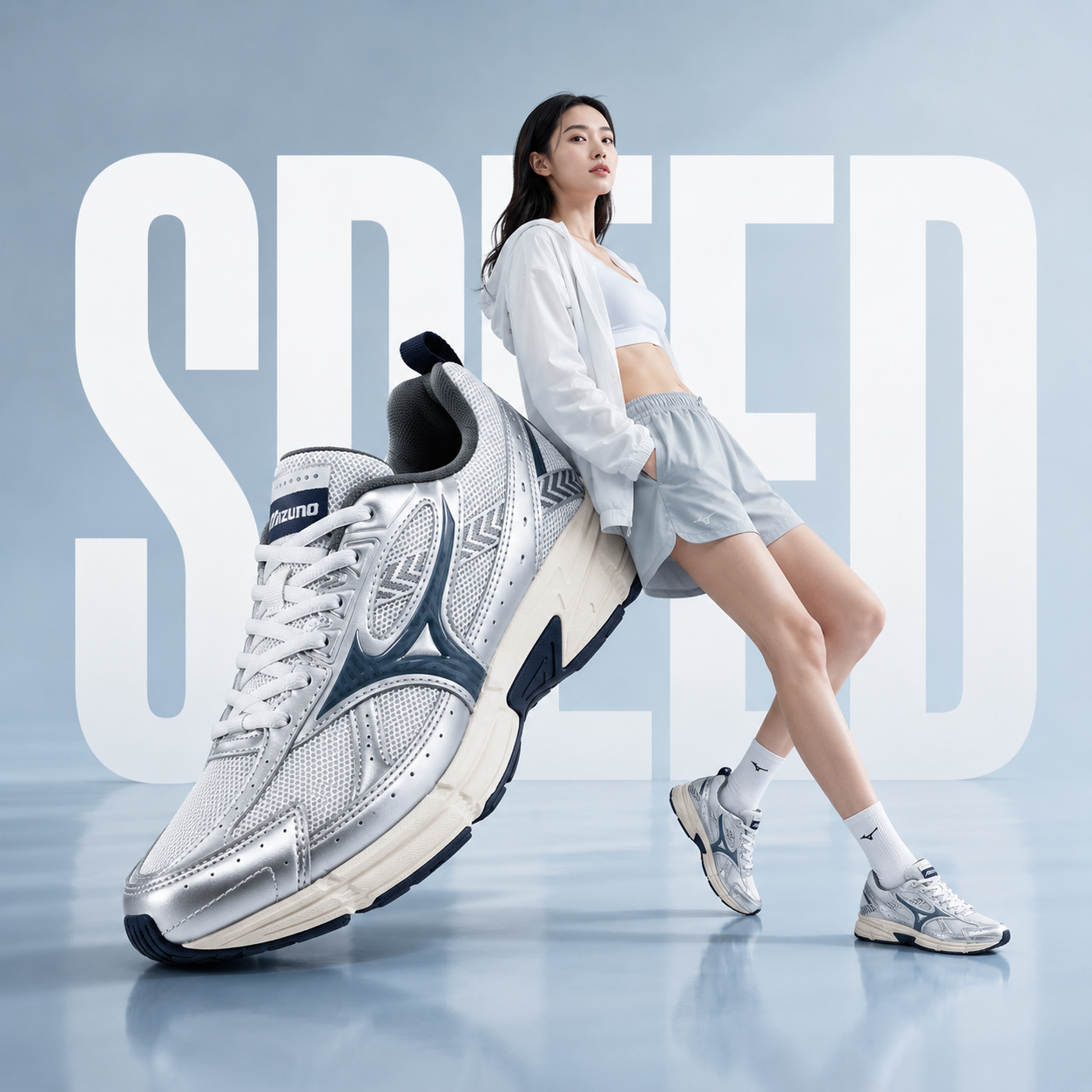 幸运叶子丨美津浓跑步鞋夏季新款男女鞋网面透气缓震运动鞋SPEED