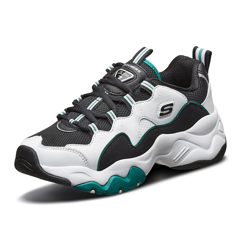 斯凯奇女鞋熊猫鞋春季新款正品厚底显高老爹鞋缓震运动鞋女休闲鞋