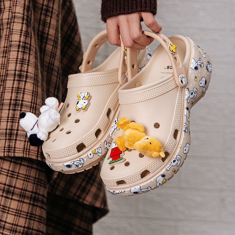 Crocs卡骆驰史努比云朵洞洞鞋女鞋卡通印花凉鞋运动拖鞋沙滩鞋潮,户外/登山/野营/旅行用品,沙滩鞋/凉鞋/拖鞋,淘宝优惠券,粉丝福利购,淘宝优惠卷