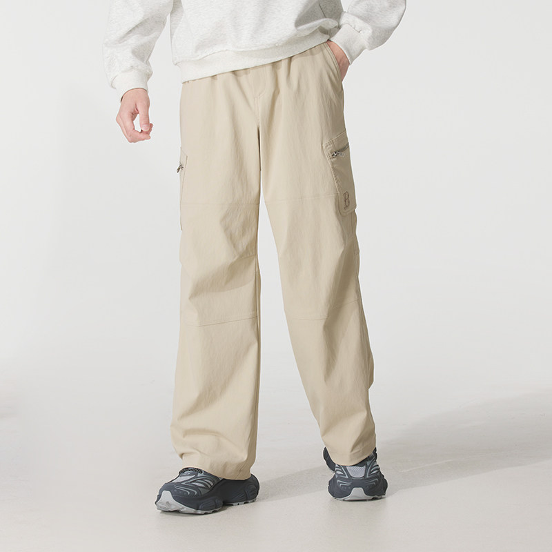 MLB官方 裤子男裤女裤2025新款运动裤户外潮流时尚休闲裤梭织长裤