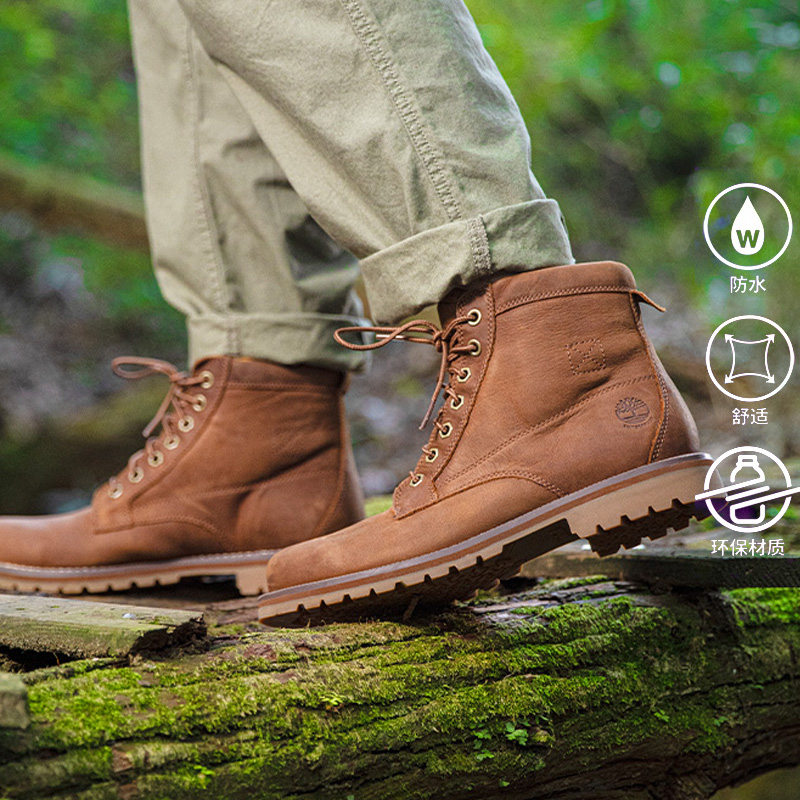 Timberland添柏岚男鞋马丁靴户外徒步登山鞋通勤舒适工装鞋休闲鞋