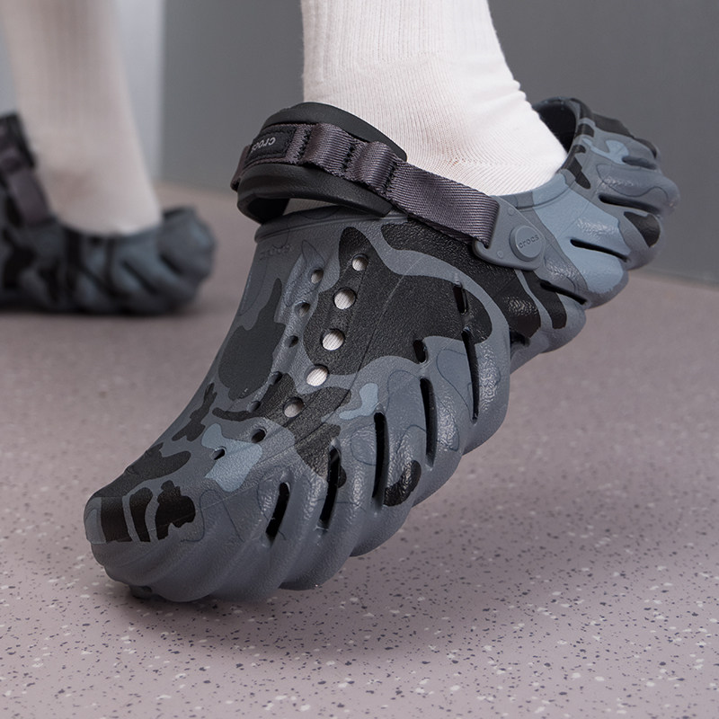 幸运叶子丨Crocs卡骆驰洞洞鞋波波猎鸭迷彩Clog男鞋轻便沙滩