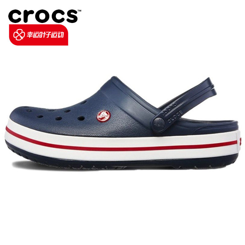 crocs卡骆驰鞋子男鞋女鞋运动凉鞋沙滩鞋藏青色卡骆班凉拖洞洞鞋