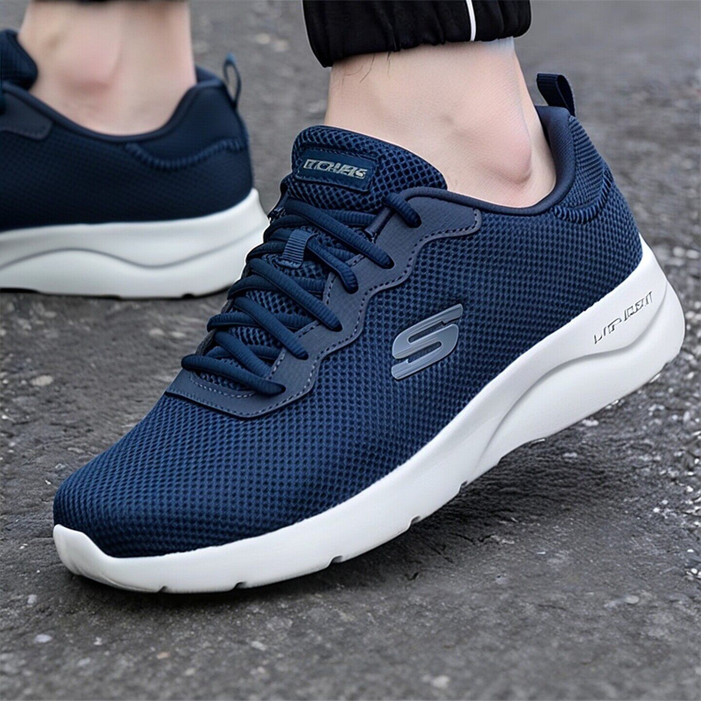 斯凯奇男鞋跑鞋减震运动鞋官方旗舰店训练健身软底轻便休闲跑步鞋