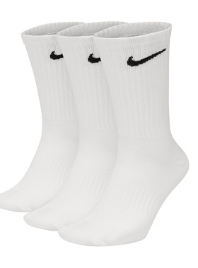 Nike耐克官方LIGHTWEIGHT中筒训练袜3双快干支撑舒适柔软SX7676