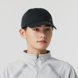 NIKE耐克男帽女帽2025夏季 运动帽休闲软顶透气鸭舌帽FZ5698 新款