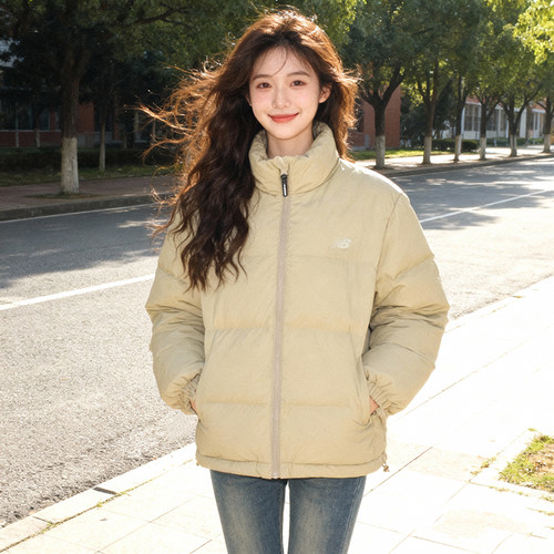 New Balance男女情侣款官方NB冬季户外立领休闲防风鸭绒羽绒服