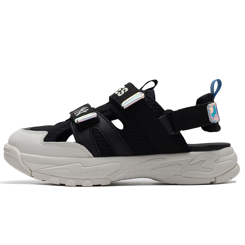 MLB官方 魔术贴轻便凉鞋童鞋儿童时尚运动鞋厚底透气鞋子休闲鞋