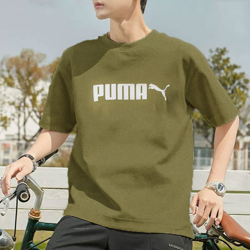 PUMA彪马短袖男款军绿色短袖