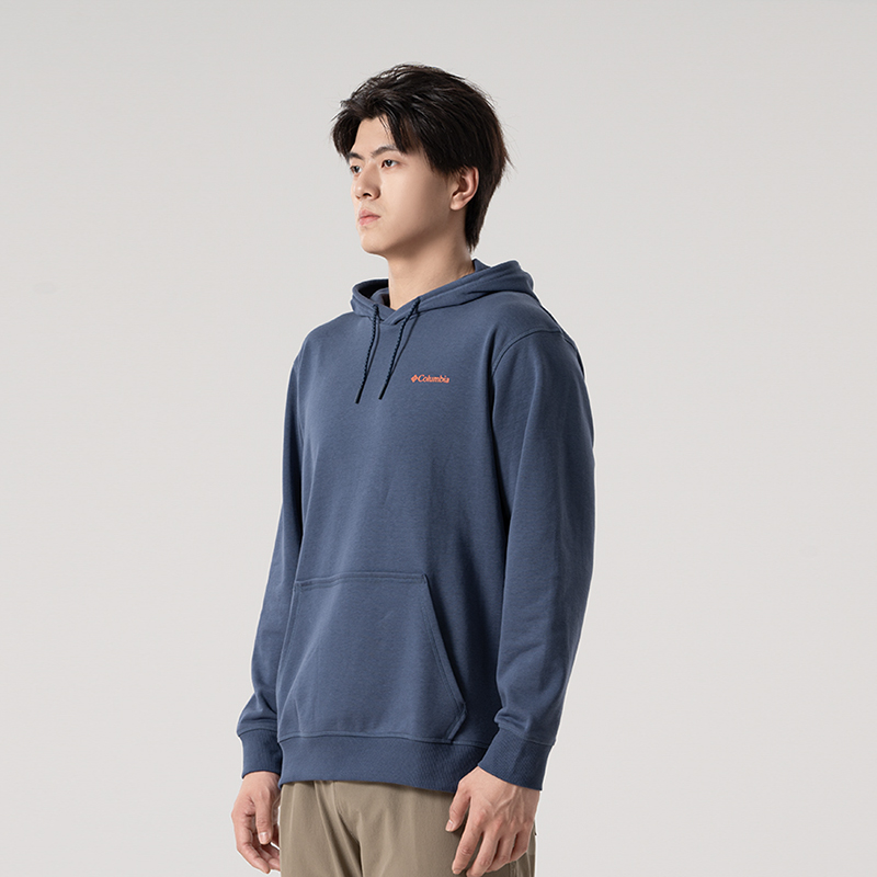 哥伦比亚宽松长袖卫衣男装秋季新款连帽运动服户外休闲套头衫上衣