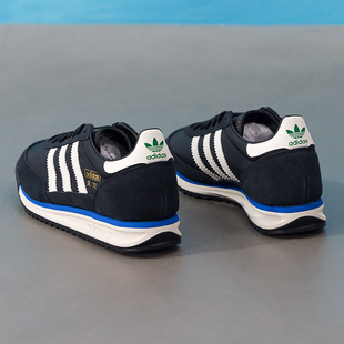 阿迪达斯三叶草男鞋女鞋黑色SL 72运动鞋复古德训鞋T头鞋休闲鞋