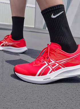 亚瑟士asics男鞋跑步鞋2025冬季轻量缓震透气竞速运动鞋1011C084