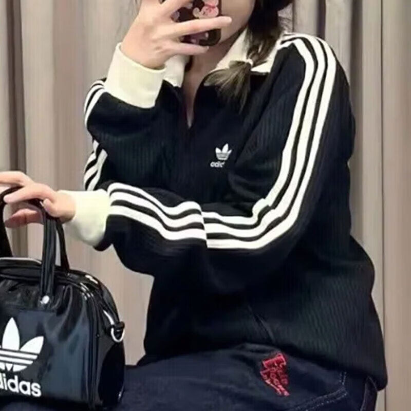 阿迪达斯三叶草休闲针织外套男装女装秋季新款开衫立领夹克运动服,运动服/休闲服装,运动茄克/外套,淘宝优惠券,粉丝福利购,淘宝优惠卷